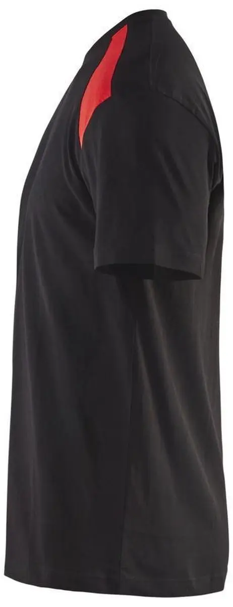 Blåkläder T-shirt Bi-Color 3379-1042 - Zwart/Rood XL