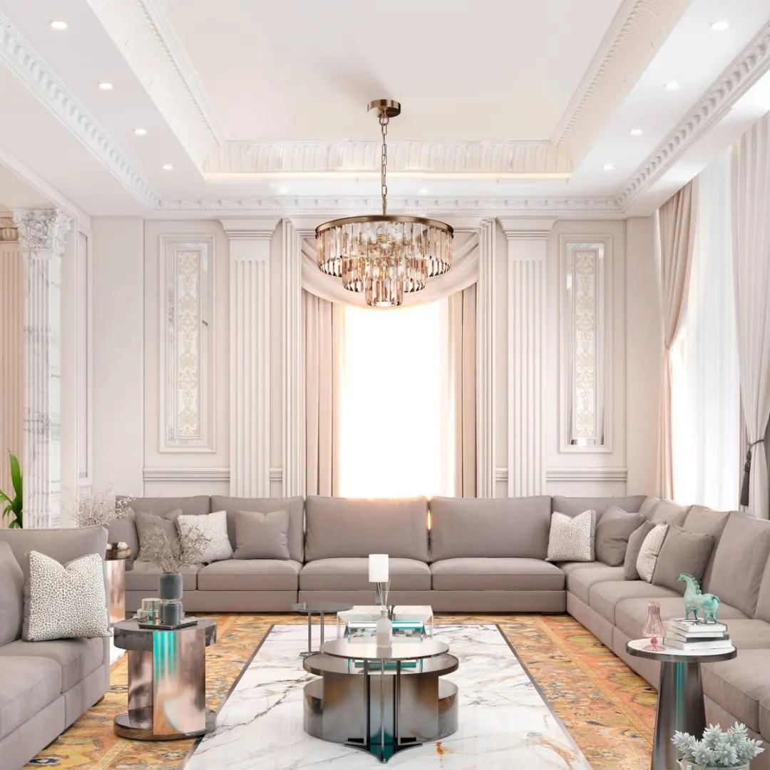 Maytoni Revero Hanglamp - Goud - 7 Lichtpunten Ø50cm