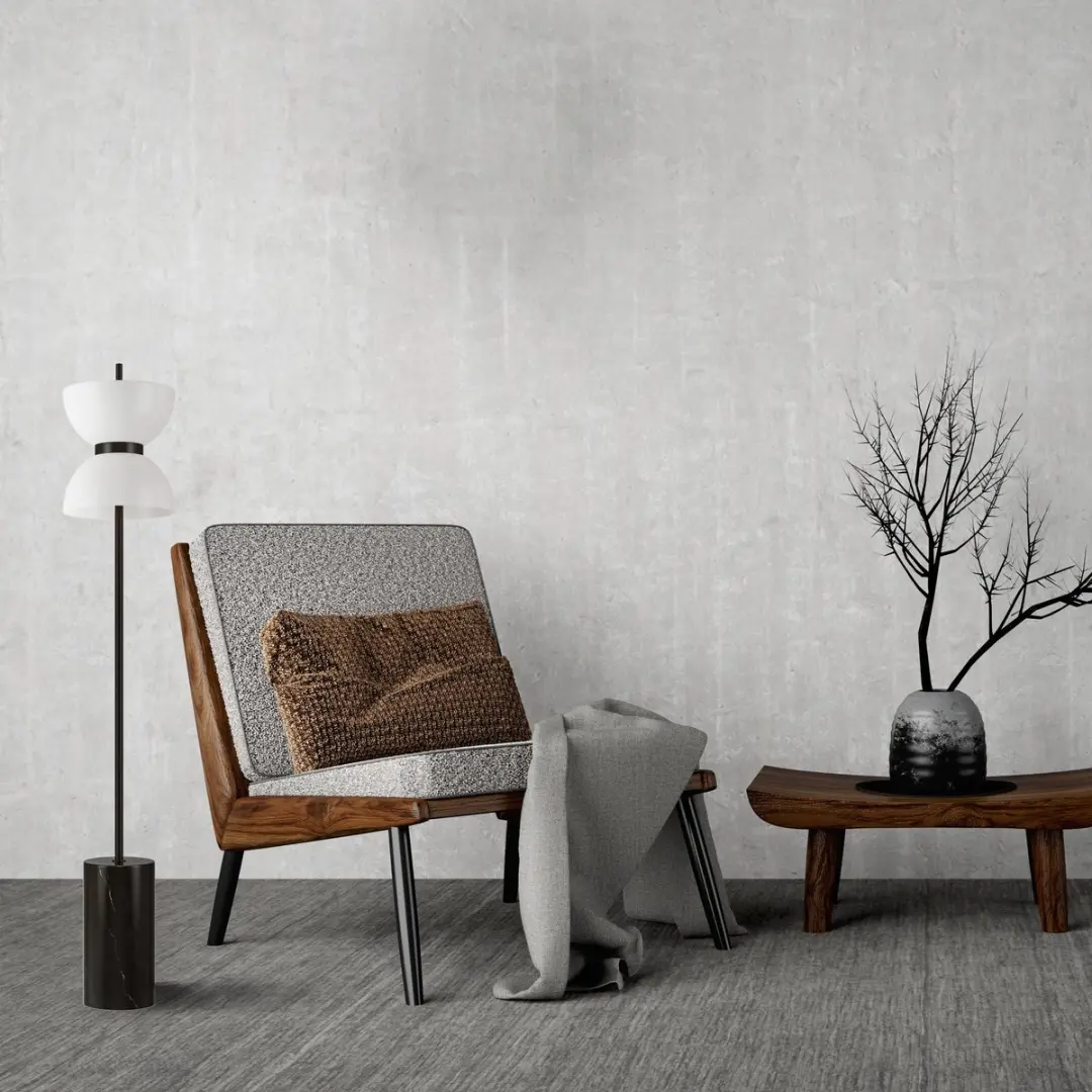 Maytoni Kyoto Vloerlamp - Zwart - Ø22cm 3000K - afbeelding 6 van 6