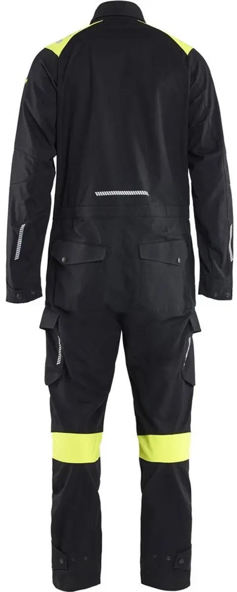 Blåkläder Inhärent 60771512 Overall - 27 Schwarz/High Vis Geel