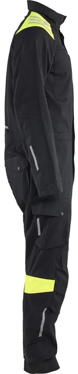 Blåkläder Inhärent 60771512 Overall - 27 Schwarz/High Vis Geel