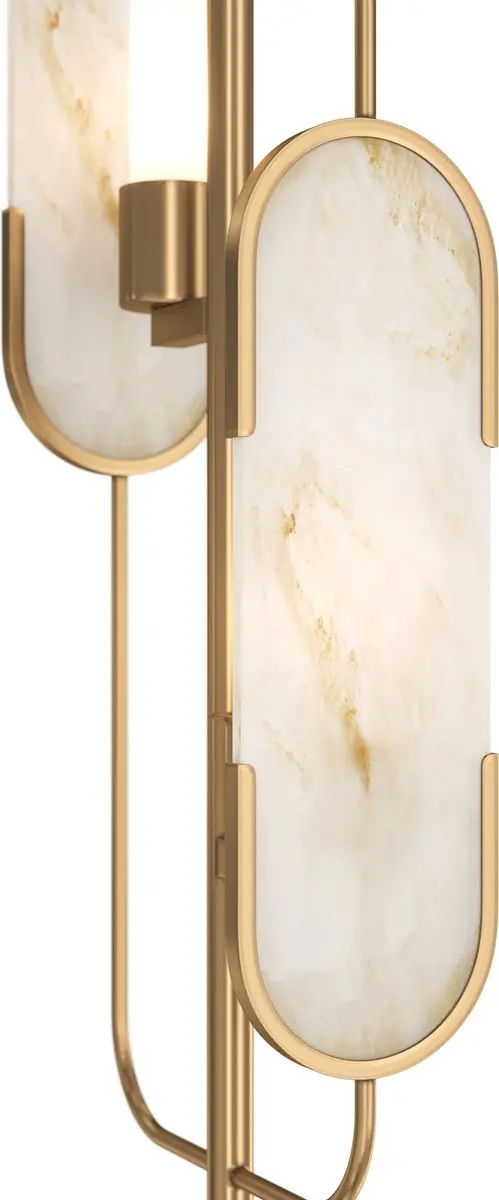 Maytoni Marmo Vloerlamp - Goud - Ø23cm
