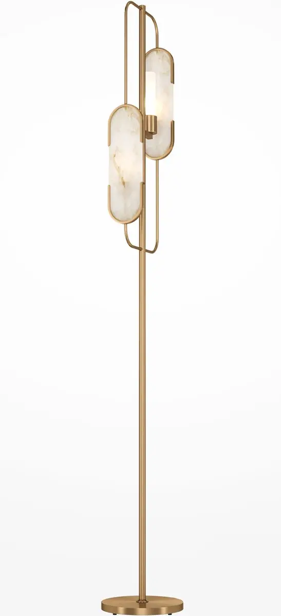 Maytoni Marmo Vloerlamp - Goud - Ø23cm