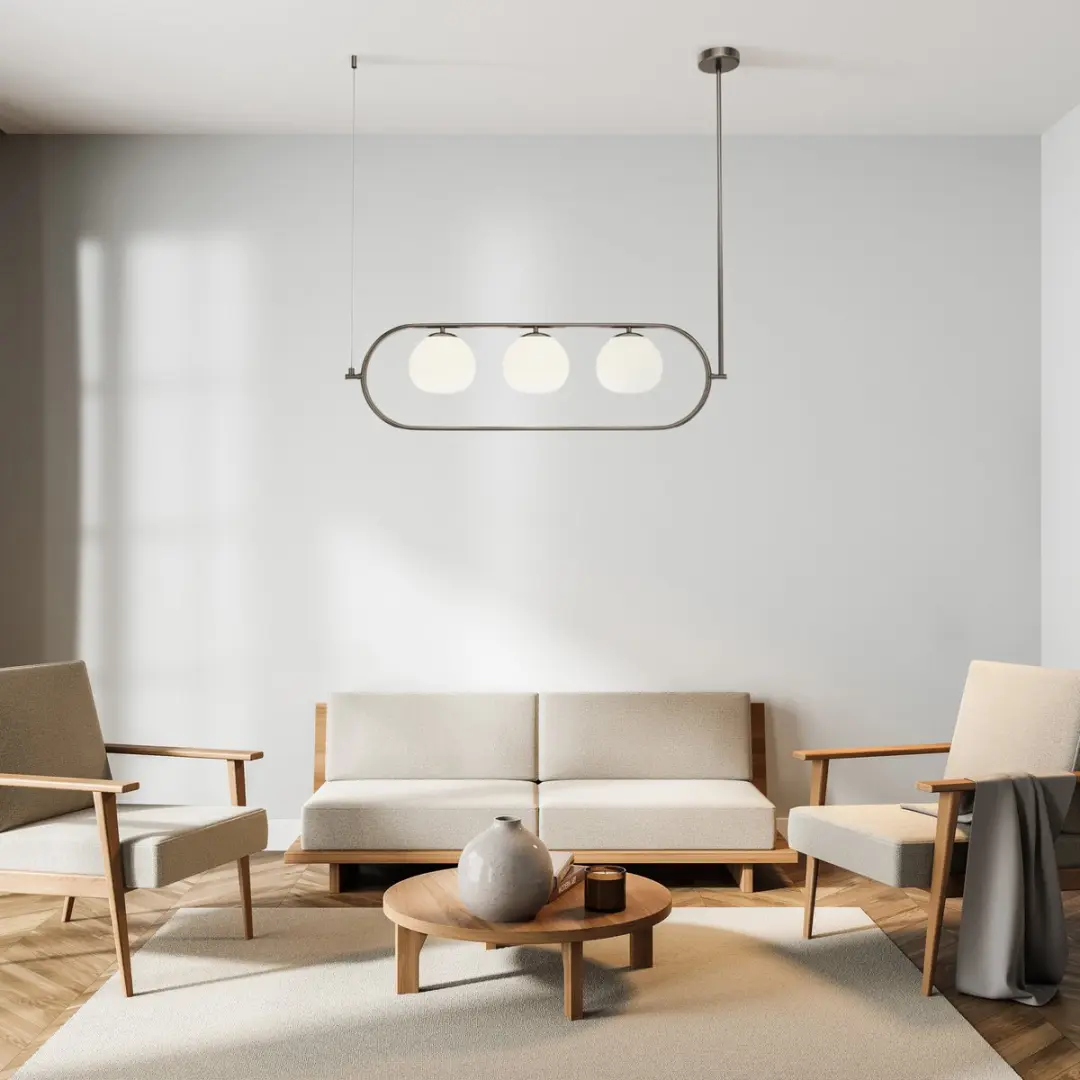 Maytoni Erich Hanglamp - Ø15cm - Nikkel