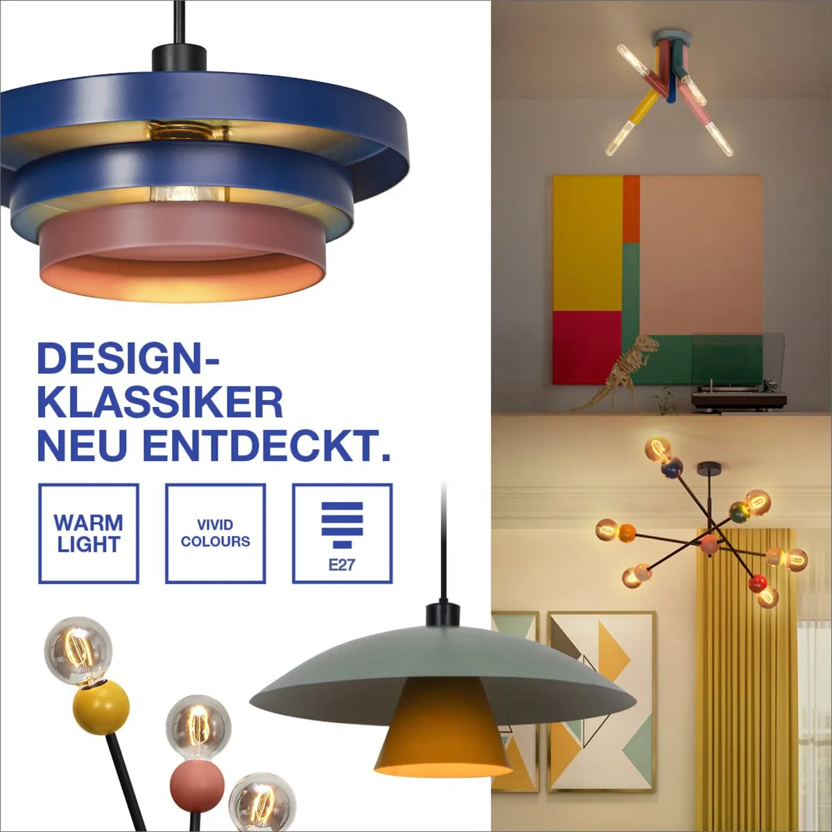 LEDVANCE Decor Straw Wandlamp - E27 - Veelkleurig Metaal - afbeelding 6 van 6