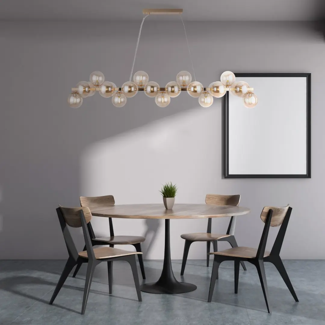 Maytoni Dallas Hanglamp - 25 Lichtpunten Goud