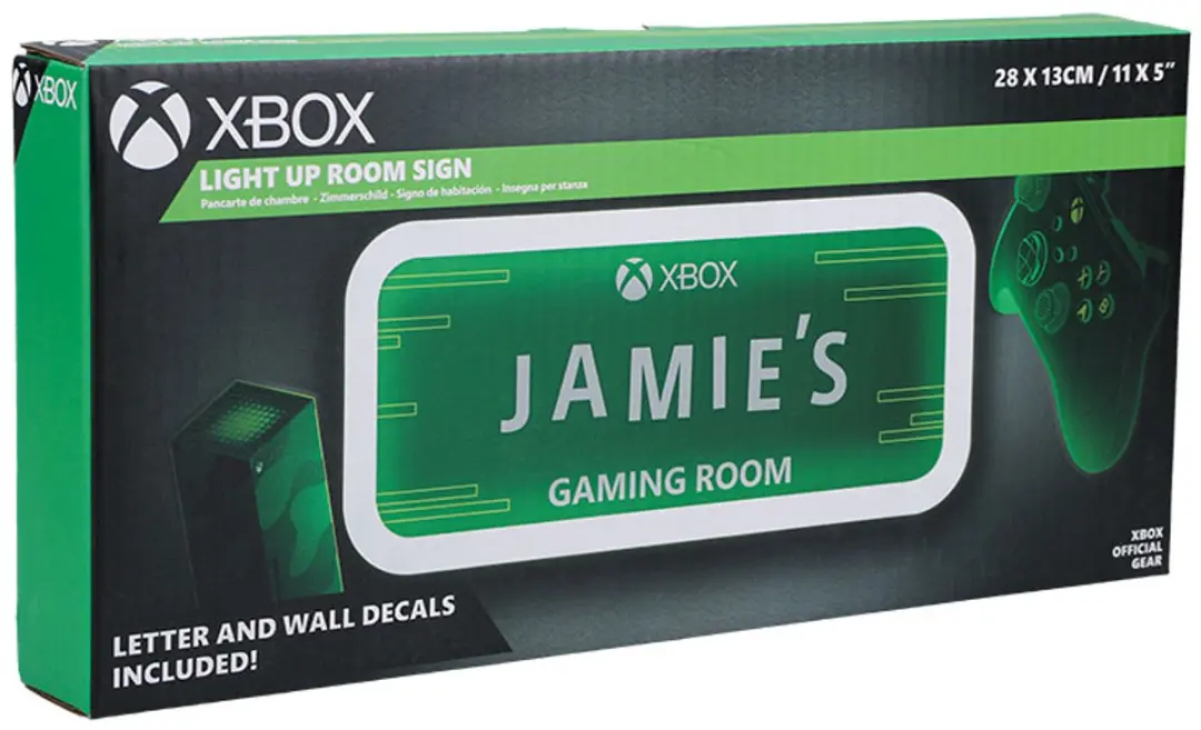 Xbox Wandlamp Kamer Naam Bord - Groen