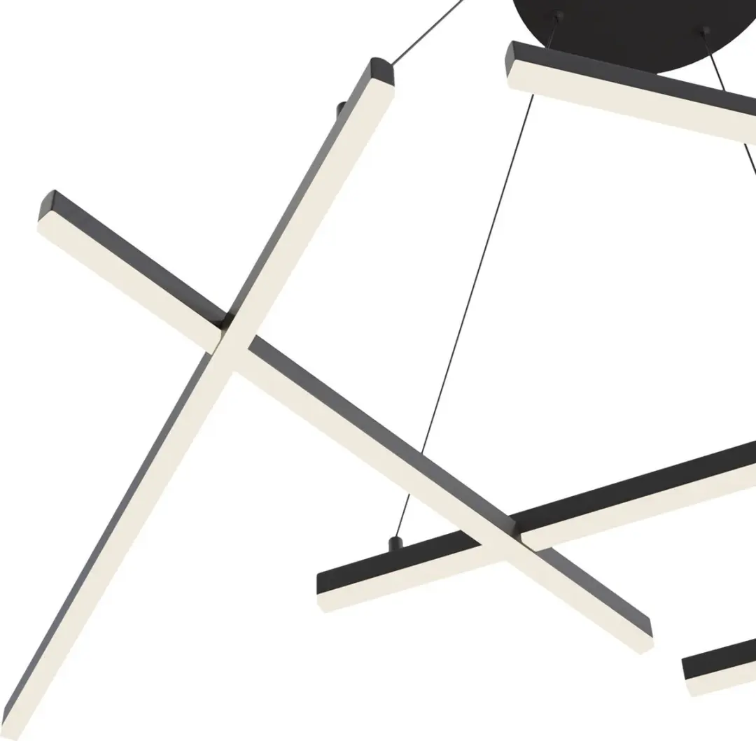 Maytoni Hanglamp Line 6x79W - Zwart