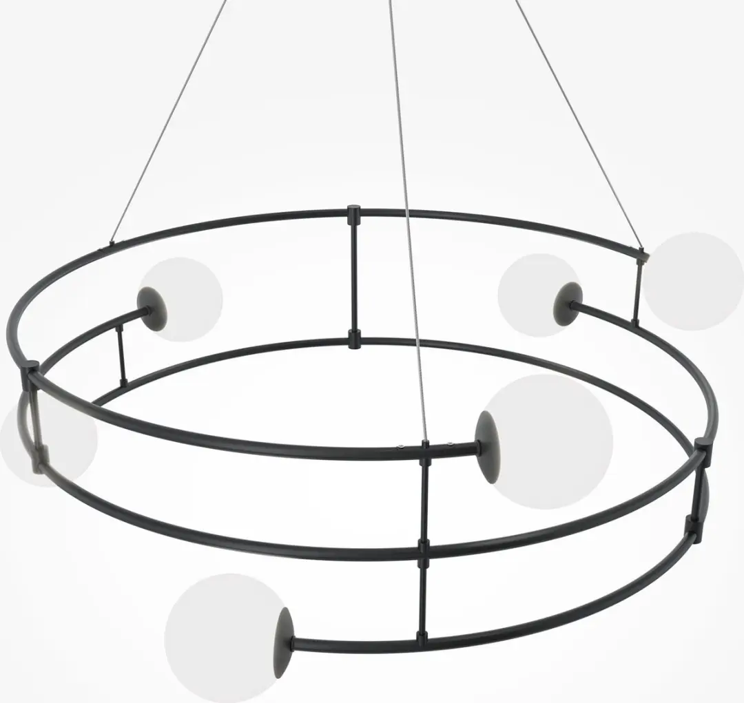 Maytoni Hanglamp Balance Ø81,2cm - 6 Lichtpunten - Zwart
