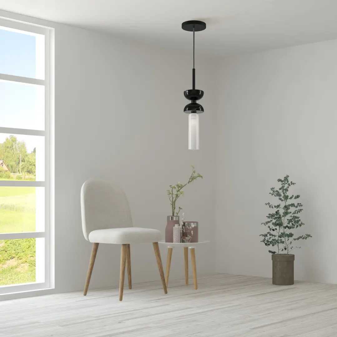 Maytoni Hanglamp Kyoto - Ø10cm - Zwart