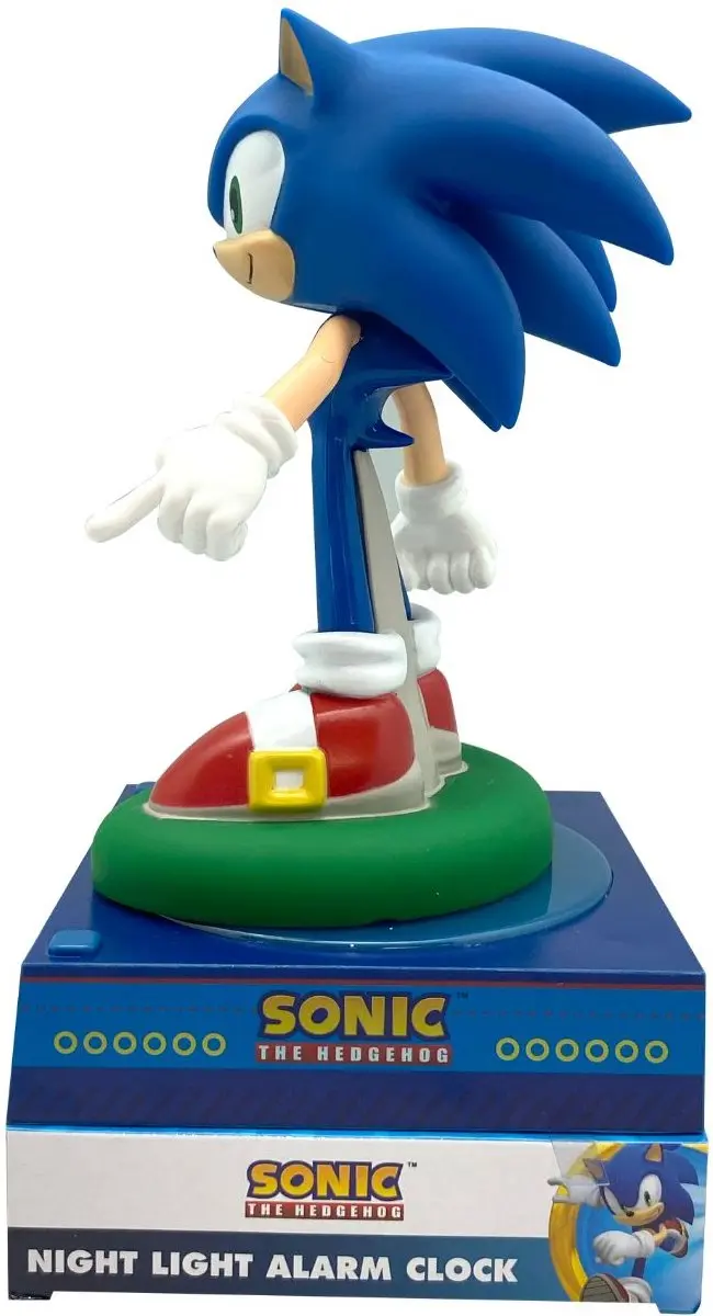 Sonic the Hedgehog Nachtlamp Wekker - Blauw