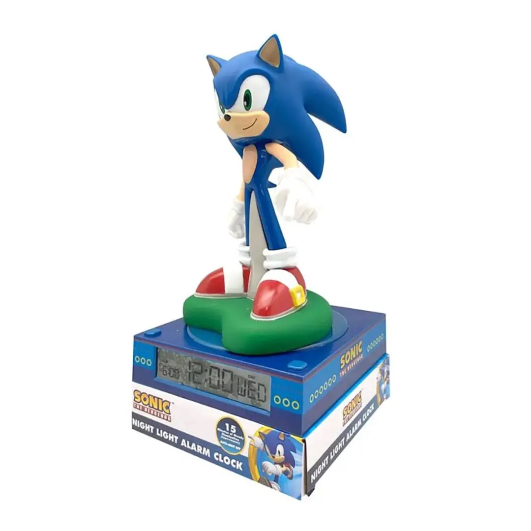 Sonic the Hedgehog Nachtlamp Wekker - Blauw