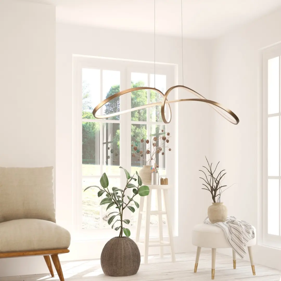 Maytoni Curve Hanglamp - Goud