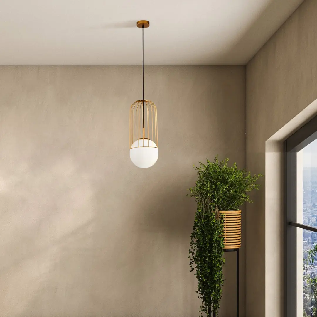 Maytoni Telford Hanglamp - Goud - Ø20cm