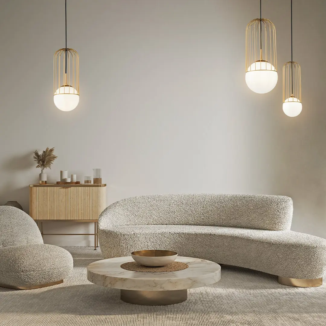 Maytoni Telford Hanglamp - Goud - Ø20cm
