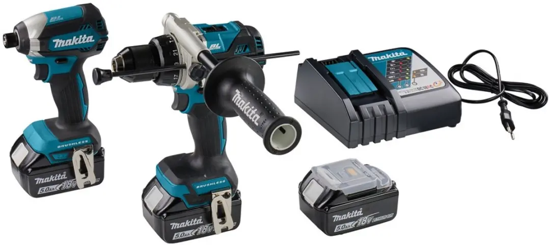 Makita DLX2418TJ Combiset Boor/Schroefmachine - 2 Accu's