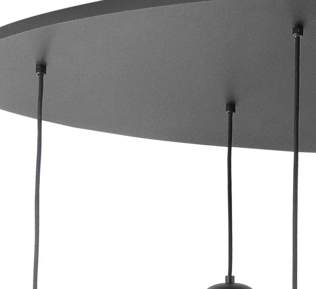 Highlight Fantasy Globe Hanglamp - 5 Lichtpunten - 1m - Zwart