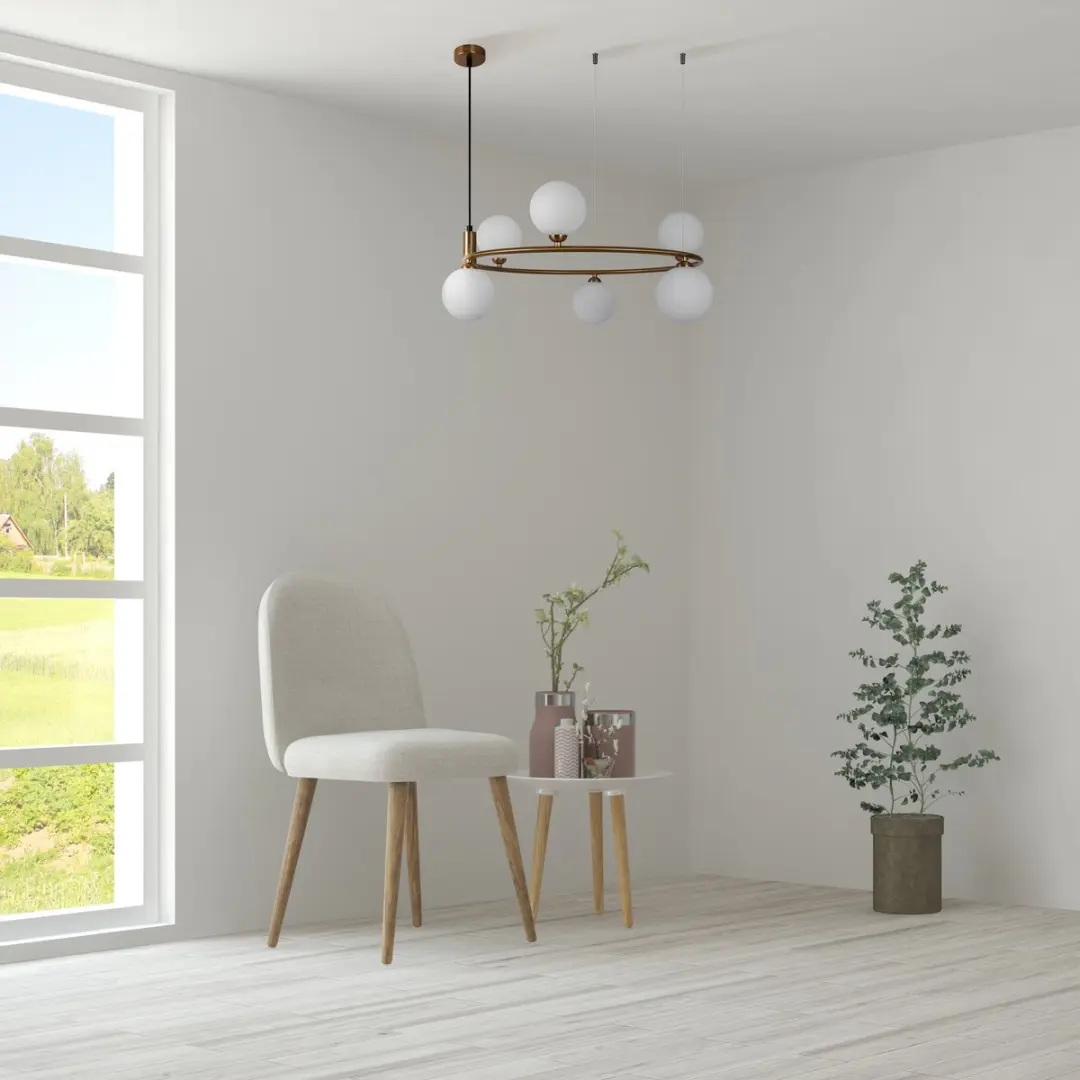 Maytoni Ring Hanglamp - Messing - Ø58cm - 6x25W