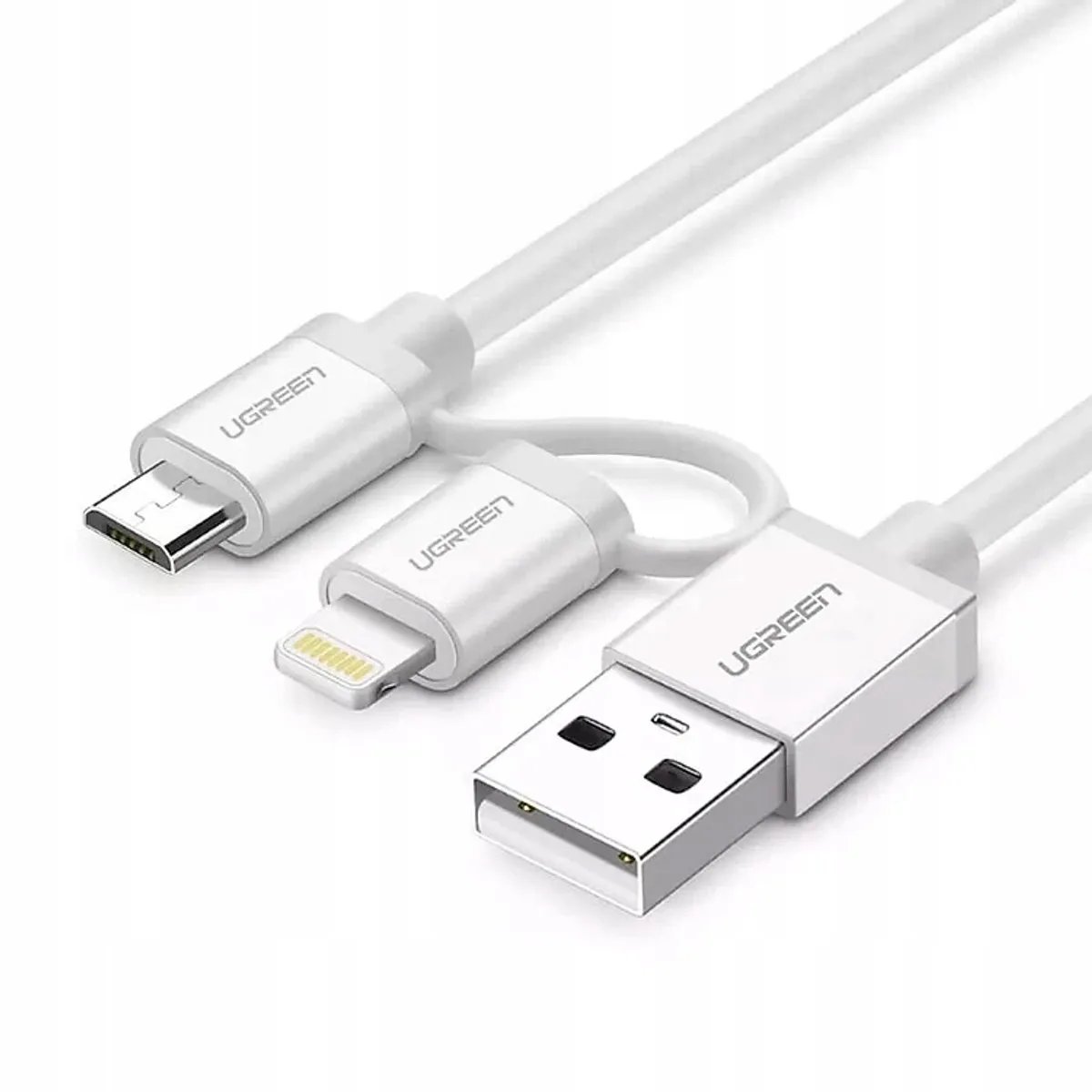 UGREEN 3-in-1 USB-kabel Micro/Lightning 0,5m