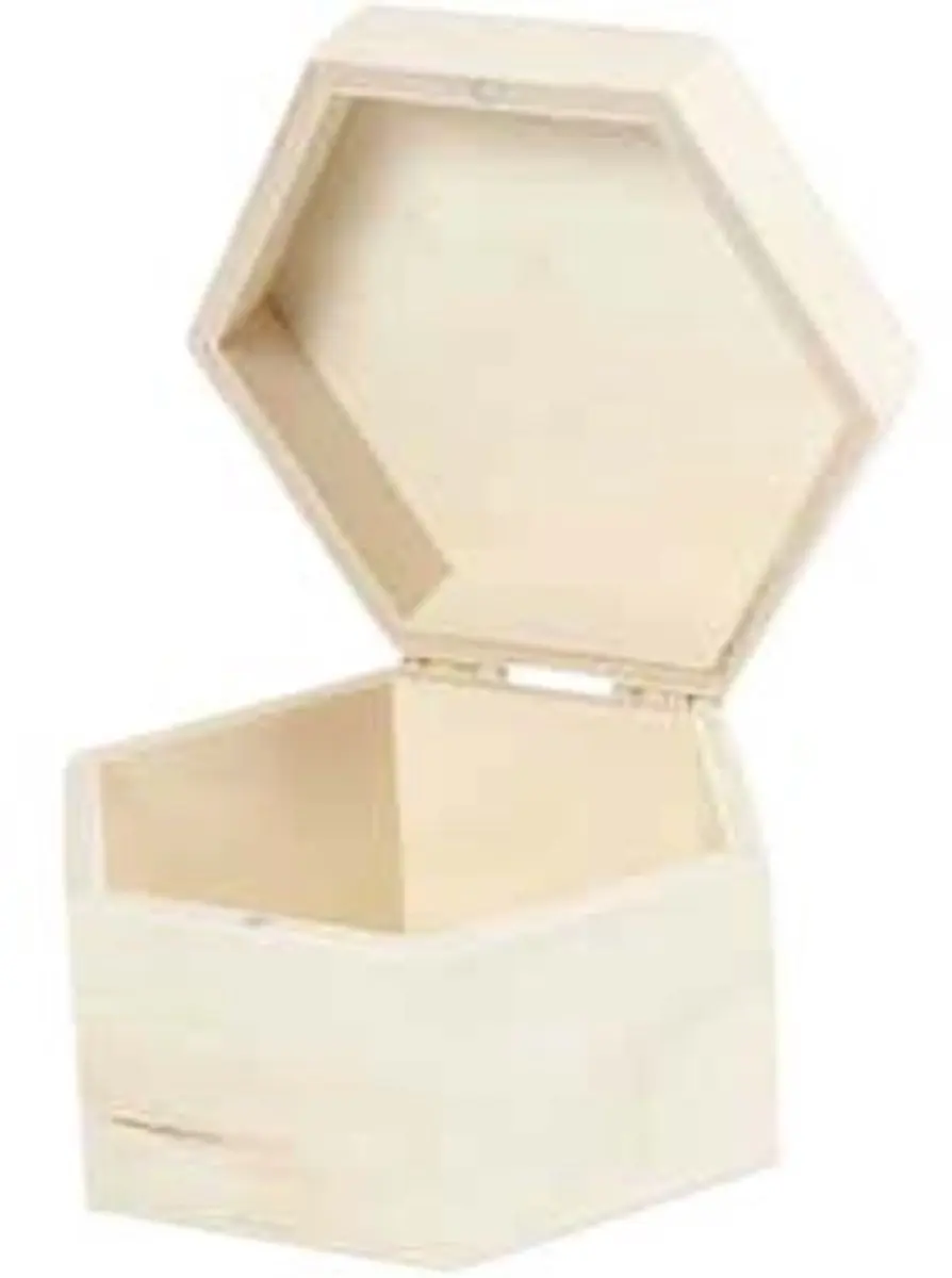 Creativ Company Zeshoek Kistje Triplex 12x7cm