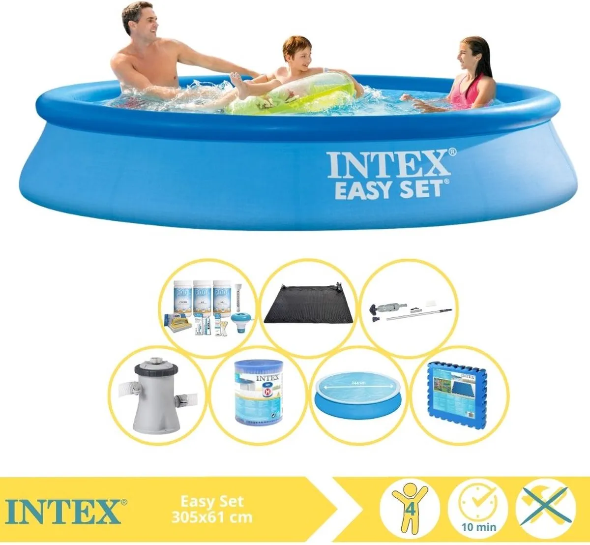 Intex Easy Set 28118GN Opblaaszwembad 305x61cm