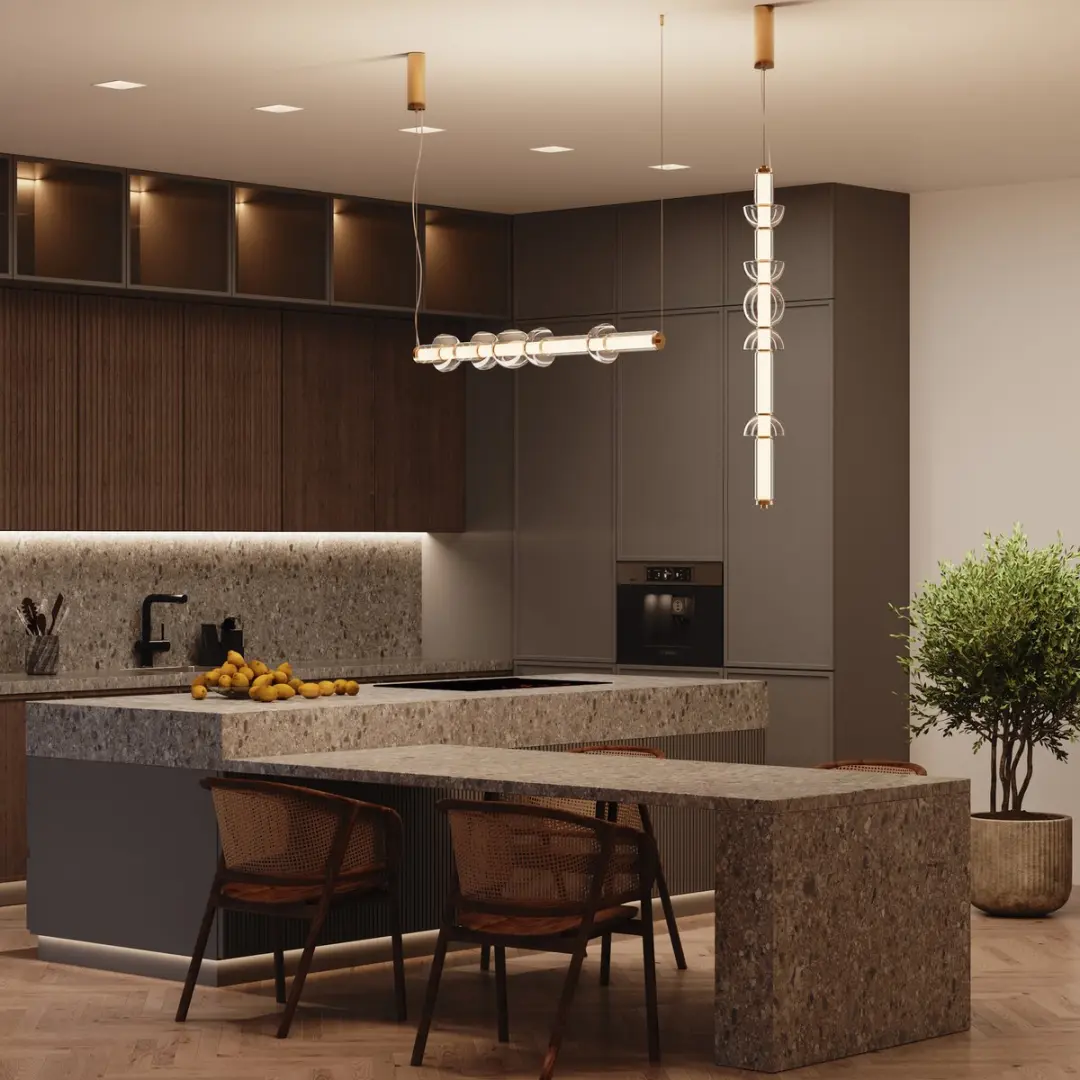 Maytoni Cosmo Hanglamp - Goud - 39W