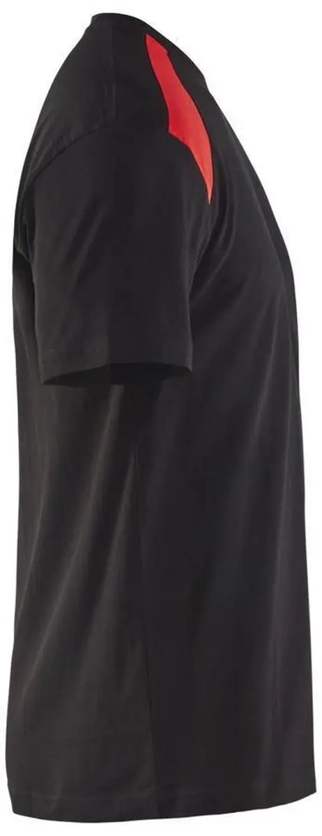 Blåkläder T-shirt Bi-Color 3379-1042 - Zwart/Rood