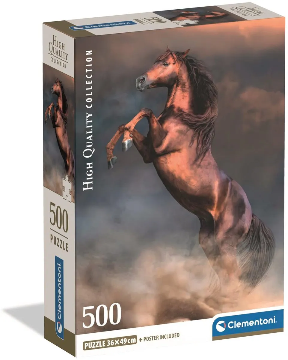 Clementoni Wild Rood Hengst Puzzel 500 Stuks - High Quality Collection