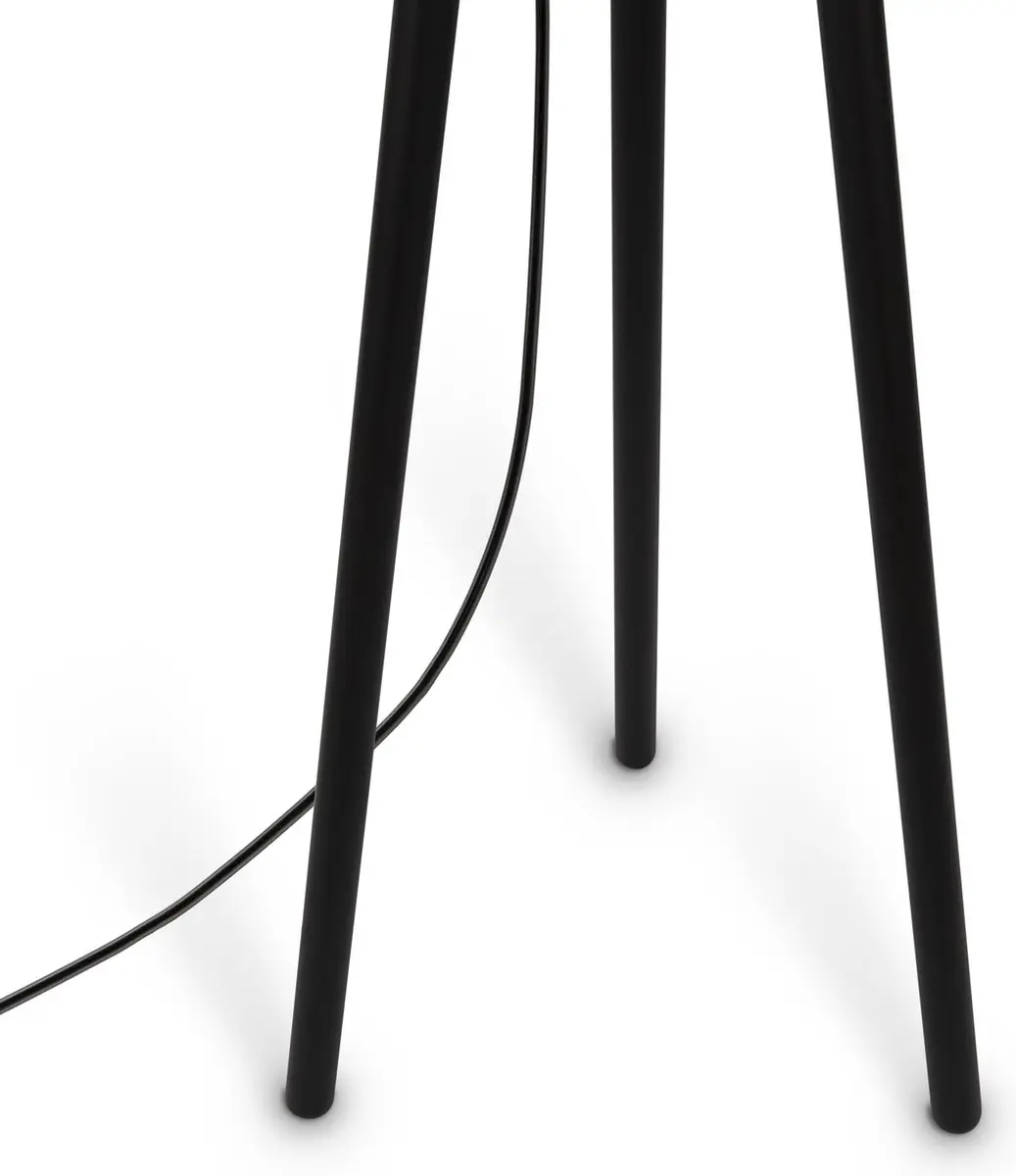 Maytoni Calvin Vloerlamp - Ø44cm - Zwart