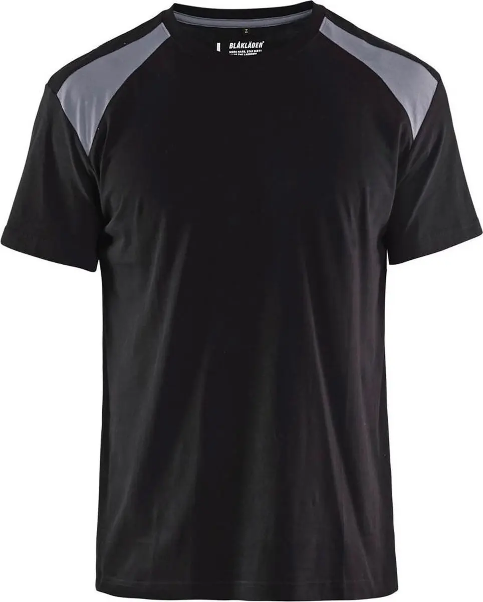Blåkläder Bi-Colour Werkshirt - Zwart/Grijs S