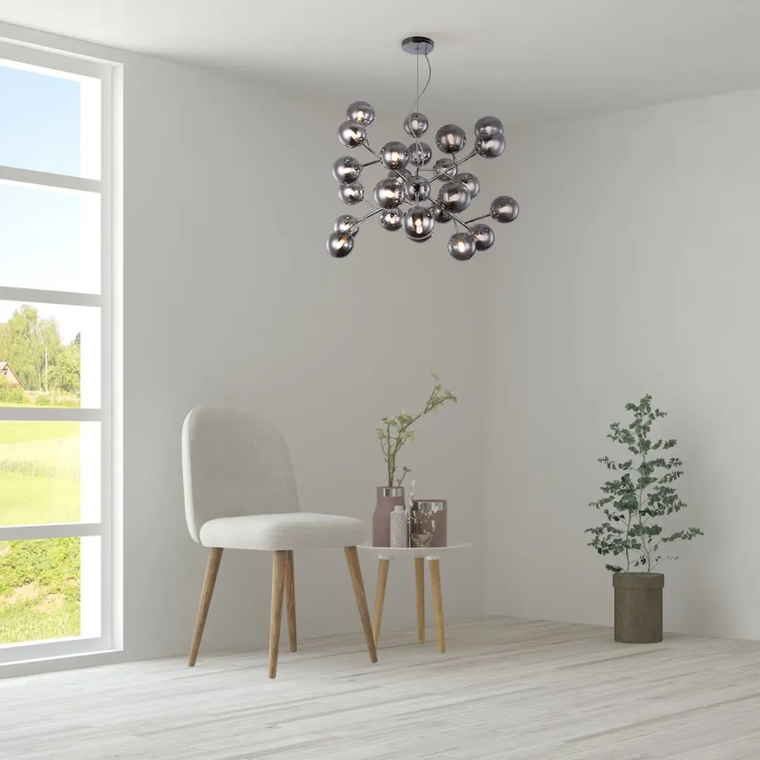 Maytoni Dallas Hanglamp - Chroom - Ø65cm