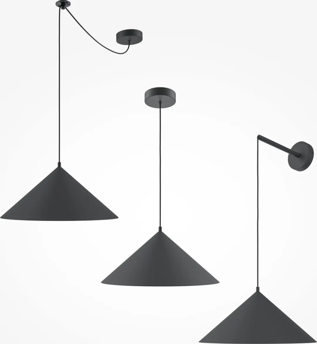 Maytoni Hanglamp Basic Colors Ø35cm - Zwart