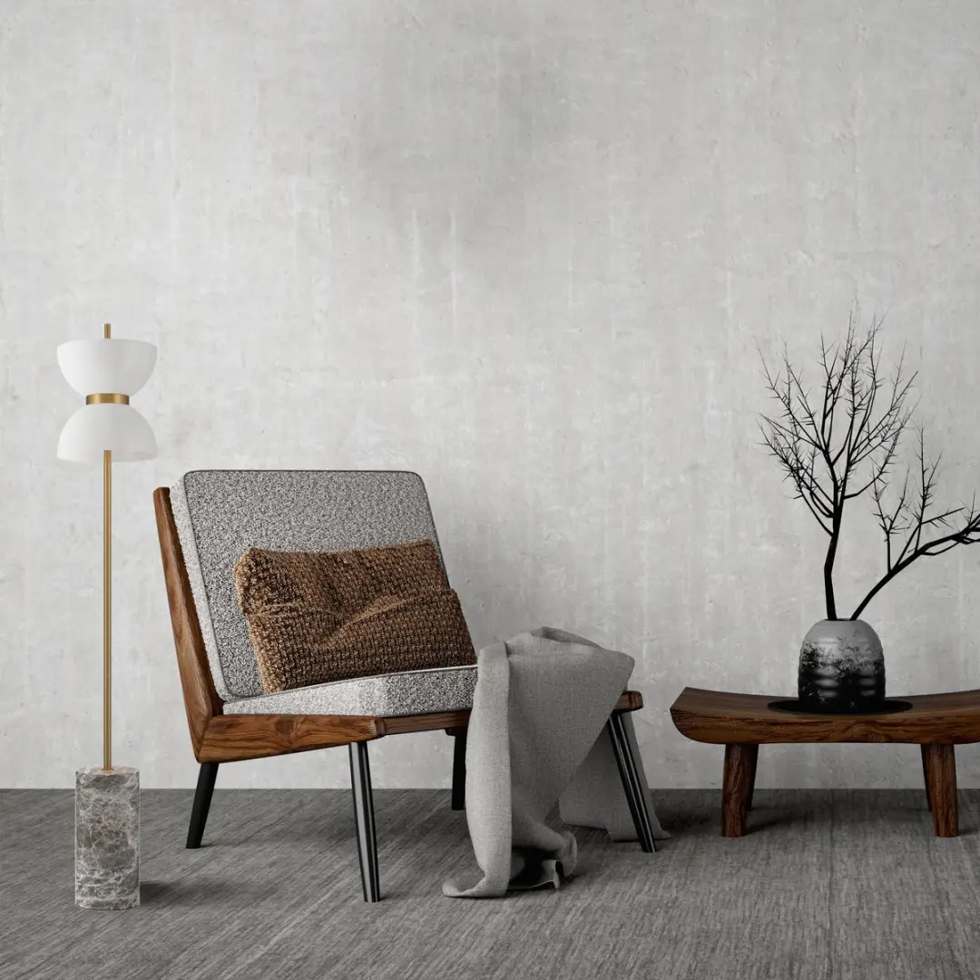 Maytoni Kyoto Vloerlamp - Goud Ø22cm 3000K