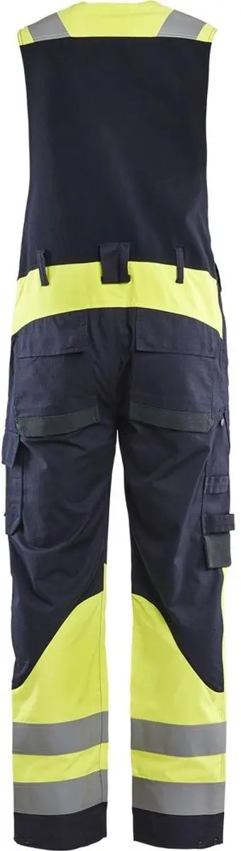 Blåkläder Arbeit Inhärent 28871512 Combinbroek - 26 Marineblauw/High Vis Geel