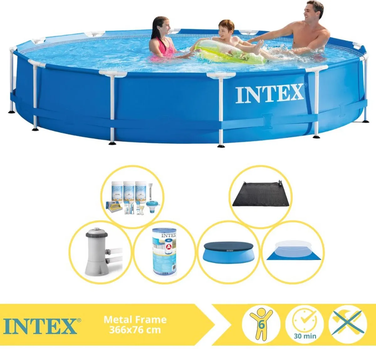 Intex Metal Frame Zwembad 366x76cm