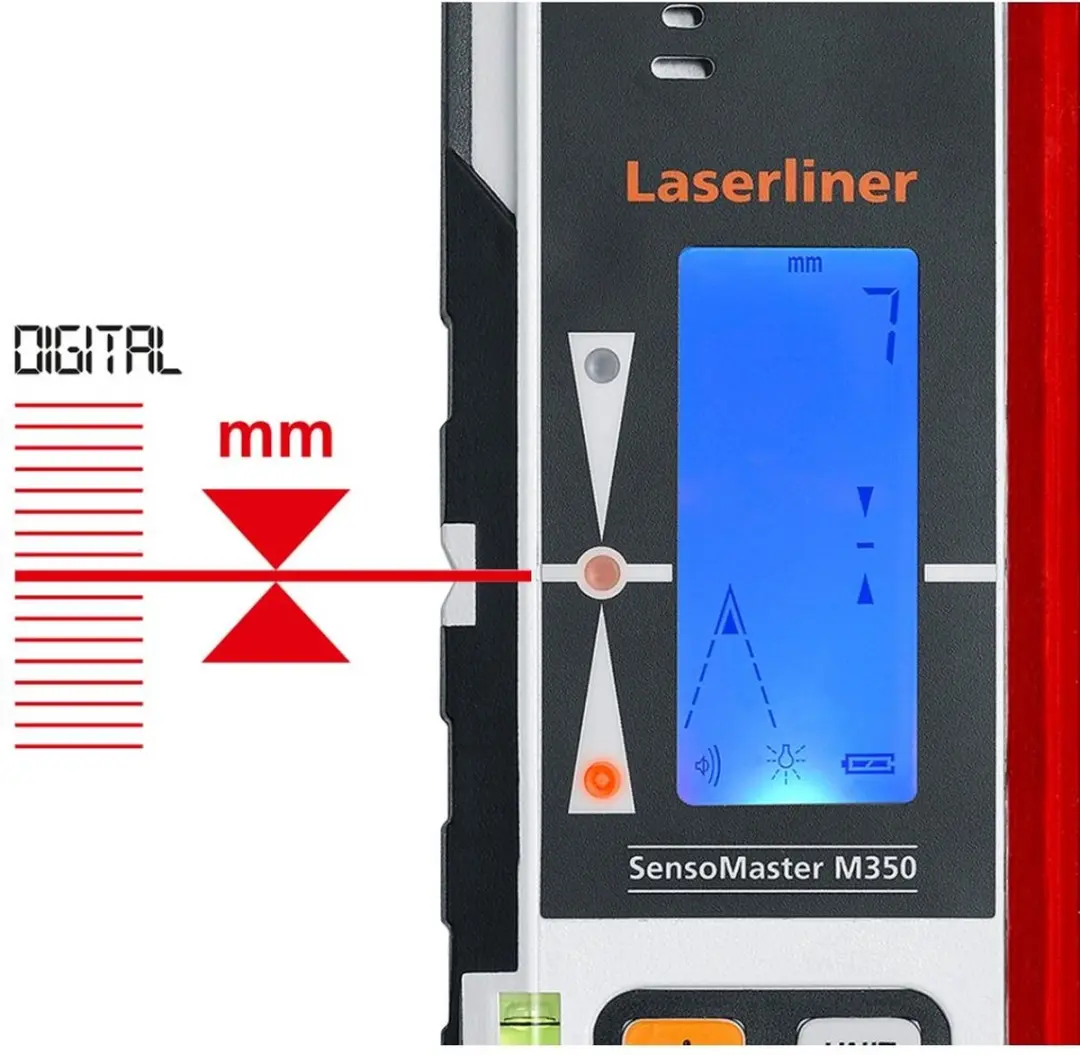 Laserliner SensoMaster M350 Handontvanger - Rood - afbeelding 6 van 6