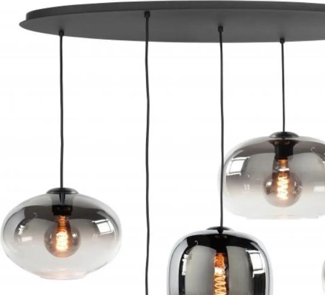 Highlight Bellini Hanglamp Ovaal Smoke - 5 Lichtpunten - 1m