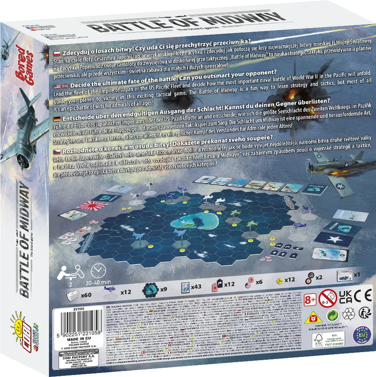Cobi Battle of Midway 22105 - 60 Stukken - Meerkleurig