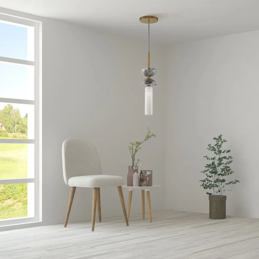 Maytoni Hanglamp Kyoto - Ø10cm - Goud