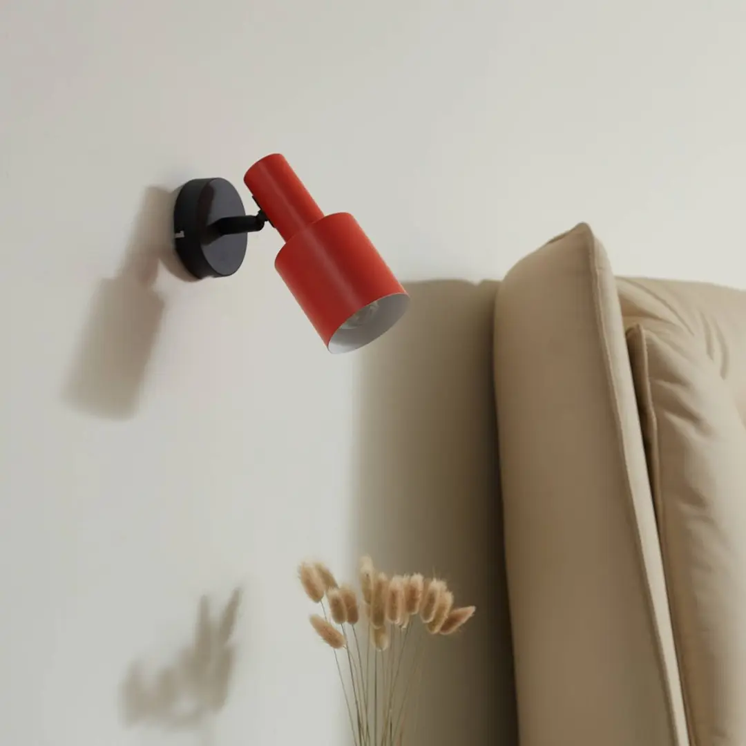 Lindby Buitenspot 1 Licht E27 - 15W - Oranje/Zwart