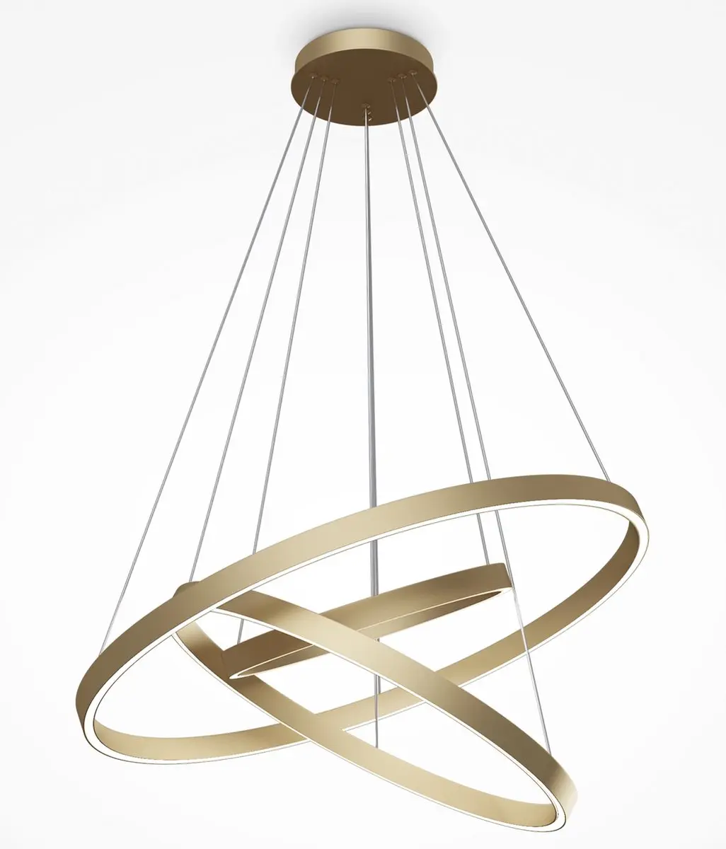 Maytoni Rim Hanglamp - 3x115W Messing Ø80cm