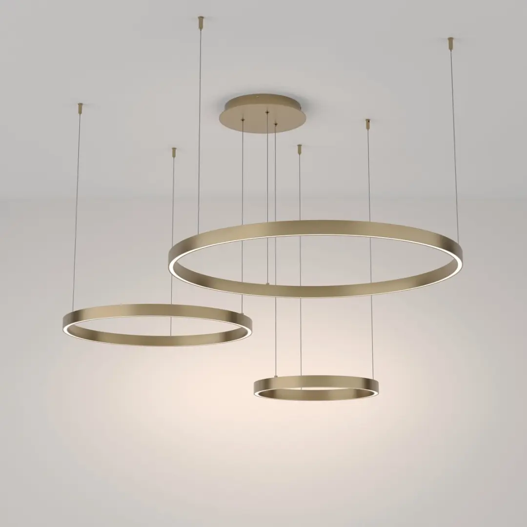 Maytoni Rim Hanglamp - 3x115W Messing Ø80cm