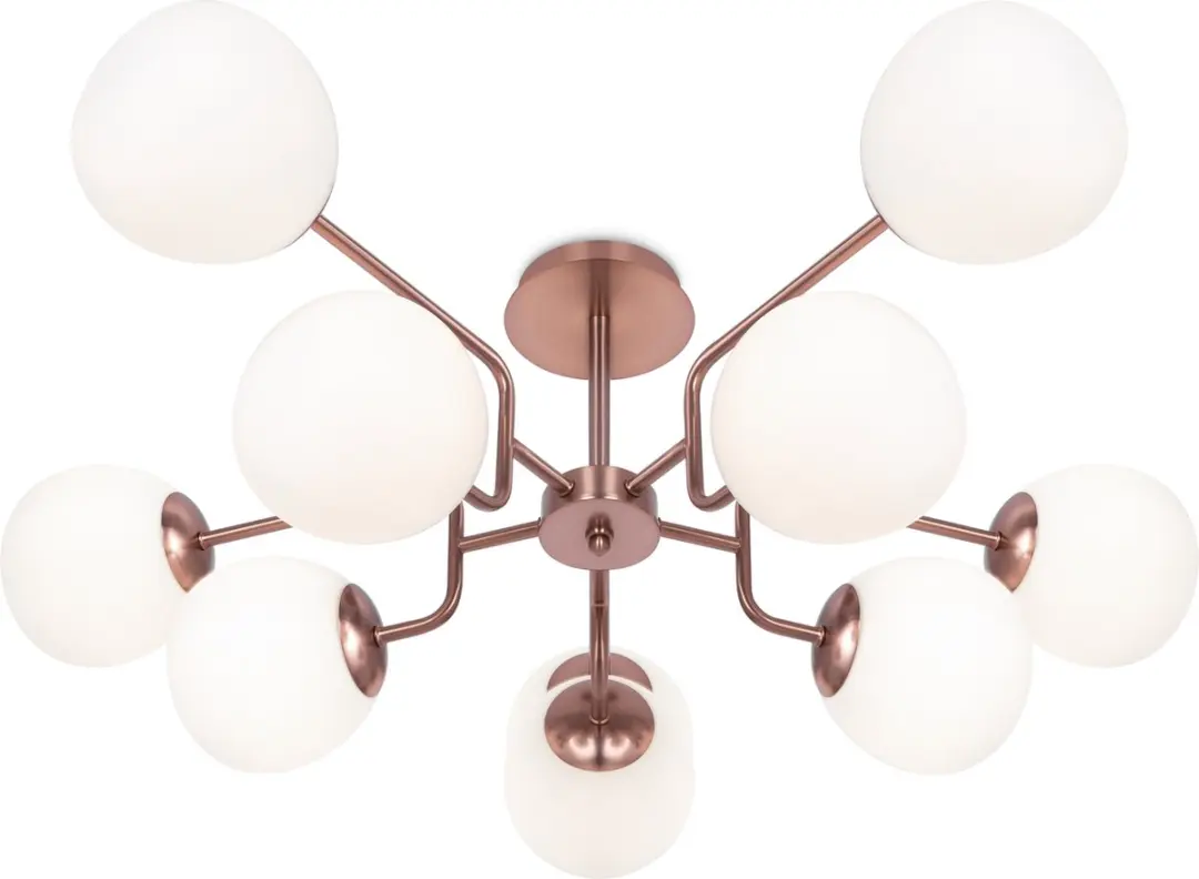 Maytoni Erich Hanglamp - Messing - Ø90,7cm - 10 Lichtpunten