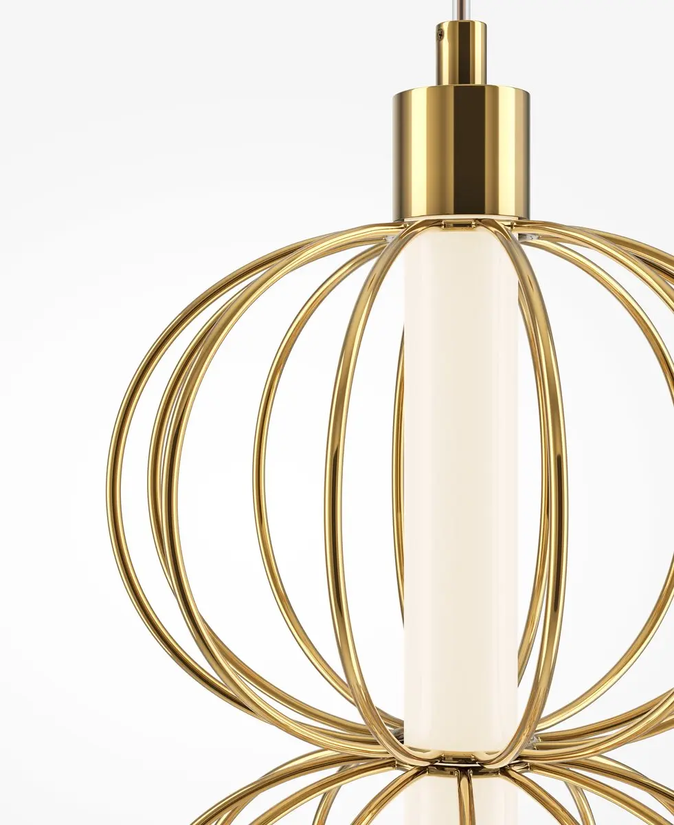 Maytoni Hanglamp Golden Cage Goud - Ø13,9cm