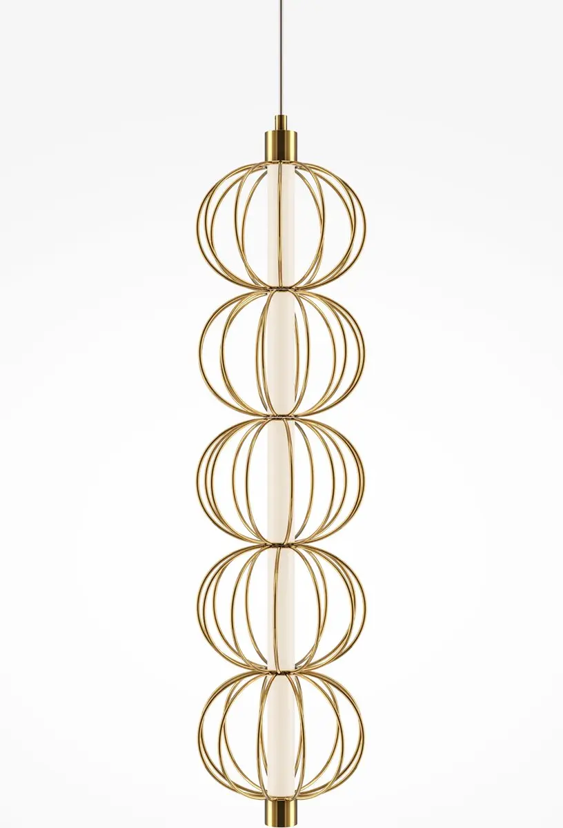 Maytoni Hanglamp Golden Cage Goud - Ø13,9cm
