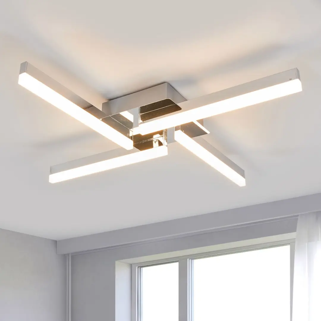 Lindby Plafondlamp Badkamer 4-lichts