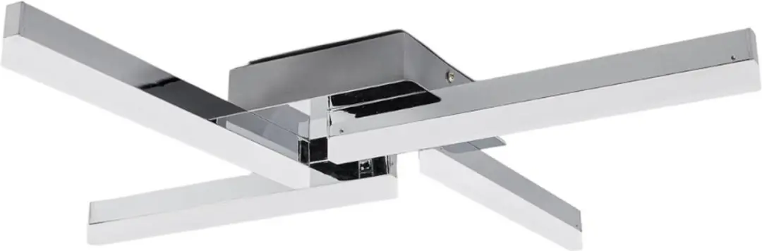 Lindby Plafondlamp Badkamer 4-lichts - Chroom/Wit - IP44
