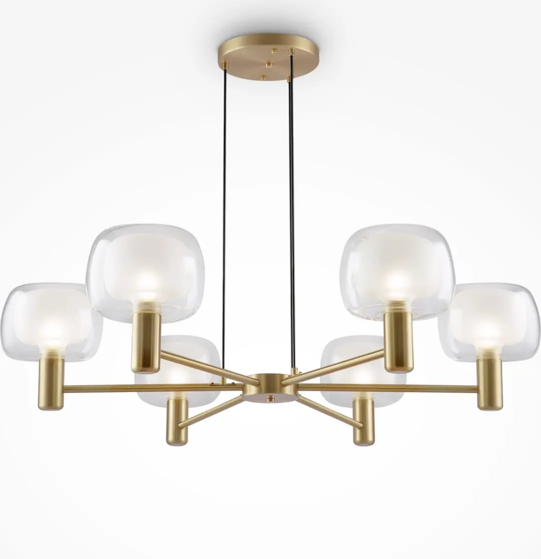 Maytoni Vision Hanglamp Goud - 6x60W - Ø96cm