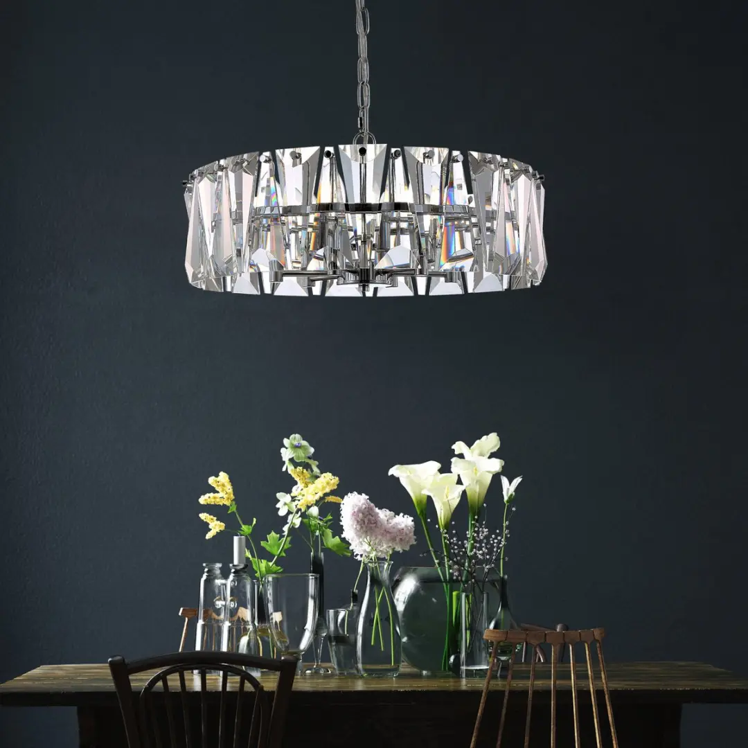 Maytoni Hanglamp Puntes Ø51,7cm - 6 Lichtpunten - Chroom