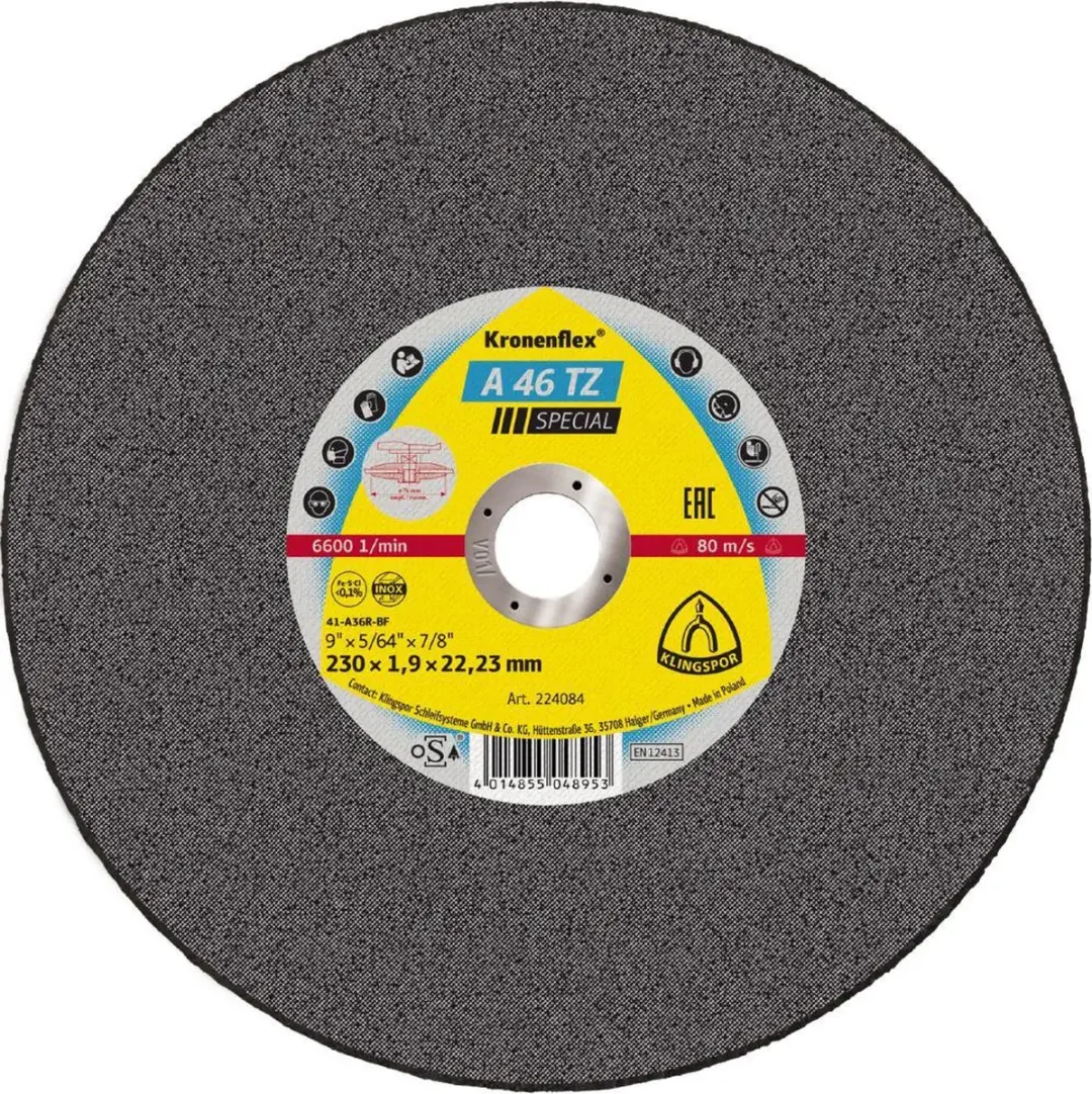 Klingspor A 46 TZ Special 224084 Doorslijpschijf 230mm - 25 Stuks